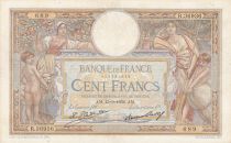 France 100 Francs LOM - large cartridges - 15-09-1932 - Serial R.36936