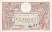 France 100 Francs Luc Olivier Merson - 06-07-1939 - Serial V.67186