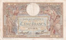 France 100 Francs Luc Olivier Merson - 09-09-1937 -  Serial A.55557