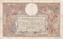 France 100 Francs Luc Olivier Merson - 09-09-1937 -  Serial Z.55573