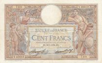 France 100 Francs Luc Olivier Merson - 18-01-1934-  Serial V.42818