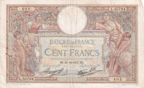 France 100 Francs Luc Olivier Merson - 21-10-1937 - Serial L.55764