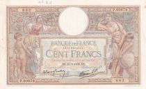 France 100 Francs Luc Olivier Merson - 22-09-1938 - Serial P.60678