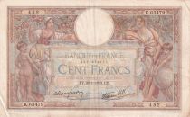 France 100 Francs Luc Olivier Merson - 26-01-1939 - Serial K.63479