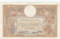 France 100 Francs Luc Olivier Merson - 29-12-1932 -  Serial U.38326