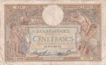 France 100 Francs Luc Olivier Merson - 30-09-1937 - Serial Y.55681