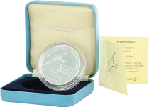 France 100 Francs Paralympic Games - 1992 - Silver - With box and certificate - Proof