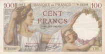 France 100 Francs Sully - 10-07-1941 Serial W.23206