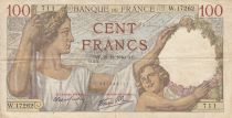 France 100 Francs Sully - 19-12-1940 Serial W.17262