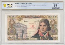 France 100 NF on 10000 Francs - Bonaparte - 30-10-1958 - Serial F.141 - PCGS 55