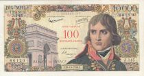 France 100 NF on 10000 Francs - Bonaparte - 30-10-1958 - Serial J.145