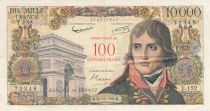 France 100 NF on 10000 Francs - Bonaparte - 30-10-1958 - Serial T.152