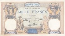 France 1000 Francs - Ceres and Mercury - 18-07-1940 - Serial P.10352