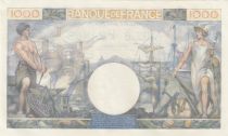 France 1000 Francs - Commerce and Industry - 06-07-1944 Serial D.3620