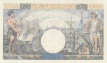 France 1000 Francs - Commerce and Industry - 06-07-1944 Serial E.3620