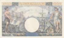 France 1000 Francs - Commerce and Industry - 06-07-1944 Serial H.3620