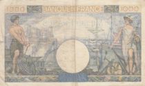 France 1000 Francs - Commerce and Industry - 13-07-1944 - Serial D.4045