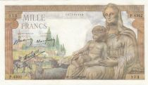 France 1000 Francs - Demeter - 18-02-1943 - Serial P.4302