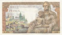 France 1000 Francs - Demeter - 18-02-1943 - Serial X.4275