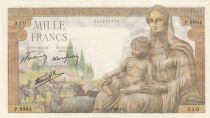 France 1000 Francs - Demeter - 18-11-1943 - Serial P.9994