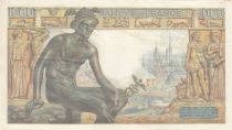 France 1000 Francs - Goddess Demeter - 20-06-1942 - Serial T.855