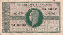 France 1000 Francs - Marianne - 1945-  Letter A - VF - P.107