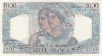 France 1000 Francs - Minerva and Hercules - 23-08-1945 - Serial Z.111