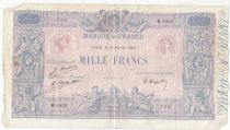 France 1000 Francs - Pink and blue - 19-01-1925 - Serial M.1855