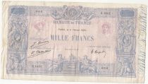 France 1000 Francs - Pink and blue - 19-01-1925 - Serial S.1851