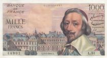 France 1000 Francs - Richelieu - 01-07-1954 - Serial L.51