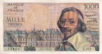 France 1000 Francs - Richelieu - 07-03-1957 - Serial J.321