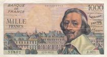 France 1000 Francs 1957 France - Richelieu - Série J.321