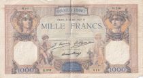 France 1000 Francs Ceres and Mercury - 14/05/1927 - Serial H.236