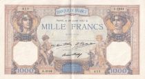 France 1000 Francs Ceres and Mercury - 28/07/1932 - Serial A.2044