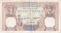 France 1000 Francs Cérès et Mercure - 27/11/1930 - Série L.1075