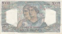 France 1000 Francs Minerva and Hercules - 05-05-1948 - Serial J.403