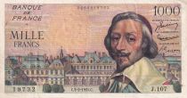 France 1000 Francs Richelieu -  03-02-1955 - Serial J.107