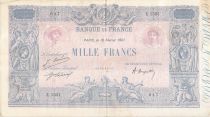 France 1000 Francs Rose et Bleu - 18-02-1921 - Série E.1521 - TTB