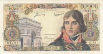 France 10000 Bonaparte - 06-12-1956 Serial G.54 - XF