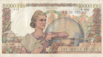 France 10000 Francs - French genius - 05-04-1951 - Serial N.1386