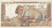 France 10000 Francs - French genius - 07-04-1955 - Serial E.8519