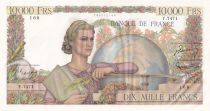 France 10000 Francs - Génie Français - 01-07-1954 - Serial Y.7471