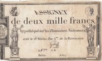 France 10000 francs - Women and peace - 1795 - Serial 1704