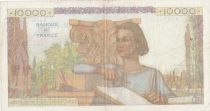 France 10000 Francs - Young woman with book and globe - 04-09-1952 - Serial S.2935