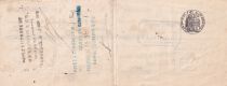 France 12 francs - Bank cheque receipt - Petroleum oil and petrol refineries - 1908