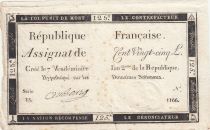 France 125 Livres - 7 Vendémiaire An II - 1793 - Sign. Aubourg - Serial 13