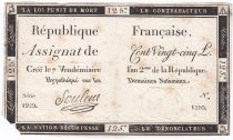 France 125 Livres - 7 Vendémiaire An II - 1793 - Sign. Souleux - PTB