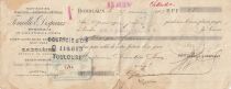 France 13 francs - Bank cheque receipt - Fenaille & Despeaux - 1907