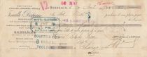 France 13 francs - Bank cheque receipt - Fenaille & Despeaux - 1907