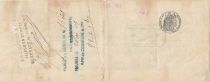 France 13 francs - Bank cheque receipt - Fenaille & Despeaux - 1907